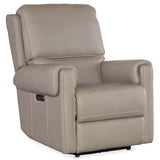Somers Leather Power Recliner by Hooker