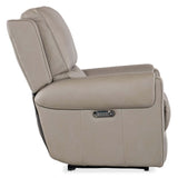 Somers Leather Power Recliner, Somers Dark Taupe-Furniture - Chairs-High Fashion Home