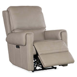 Somers Leather Power Recliner, Somers Dark Taupe-Furniture - Chairs-High Fashion Home