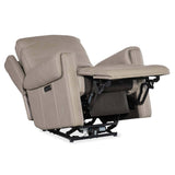 Somers Leather Power Recliner, Somers Dark Taupe-Furniture - Chairs-High Fashion Home
