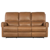 Somers Leather Power Sofa, Denver Coffee-Furniture - Sofas-High Fashion Home