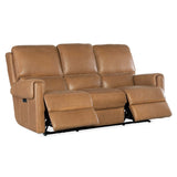 Somers Leather Power Sofa, Denver Coffee-Furniture - Sofas-High Fashion Home