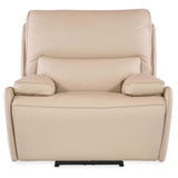 Kramer Leather Zero Gravity Power Recliner, Oslo Ivory-Furniture - Chairs-High Fashion Home