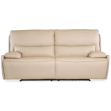 Kramer Leather Zero Gravity Power Sofa, Oslo Ivory-Furniture - Sofas-High Fashion Home