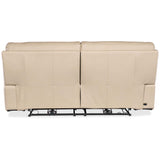 Kramer Leather Zero Gravity Power Sofa, Oslo Ivory-Furniture - Sofas-High Fashion Home