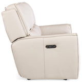 Miles Leather Zero Gravity Power Sofa, Oslo Pebble-Furniture - Sofas-High Fashion Home