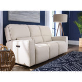 Miles Leather Zero Gravity Power Sofa, Oslo Pebble-Furniture - Sofas-High Fashion Home