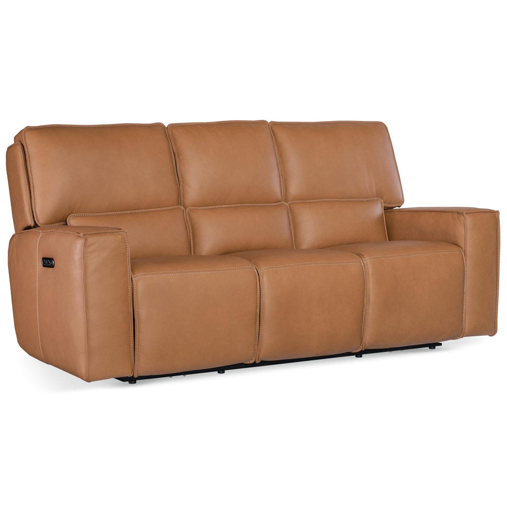 Miles Leather Zero Gravity Power Sofa by Hooker