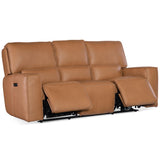 Miles Leather Zero Gravity Power Sofa, Oslo Antelope-Furniture - Sofas-High Fashion Home