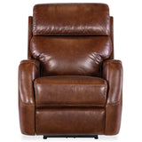 Harlan Leather Zero Gravity Power Recliner, Carrington Walnut-Furniture - Chairs-High Fashion Home