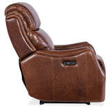 Harlan Leather Zero Gravity Power Recliner, Carrington Walnut-Furniture - Chairs-High Fashion Home