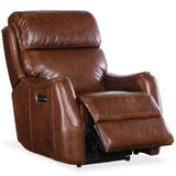 Harlan Leather Zero Gravity Power Recliner, Carrington Walnut-Furniture - Chairs-High Fashion Home