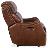 Harlan Leather Zero Gravity Power Loveseat, Carrington Walnut-Furniture - Sofas-High Fashion Home
