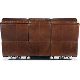 Harlan Zero Gravity Power Leather Sofa, Carrington Walnut-Furniture - Sofas-High Fashion Home