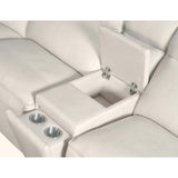 Vann 6 Piece Leather Sectional, Dante Moonshine-Furniture - Sofas-High Fashion Home