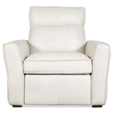 Vann Power Leather Recliner, Dante Moonshine