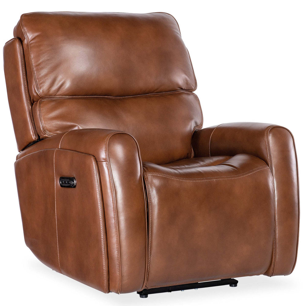 Crosby Leather Zero Gravity Power Recliner, Giotto-Furniture - Chairs-High Fashion Home