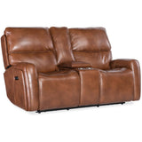 Crosby Leather Zero Gravity Power Console Loveseat, Giotto-Furniture - Sofas-High Fashion Home
