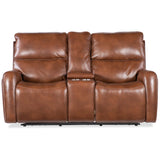 Crosby Leather Zero Gravity Power Console Loveseat, Giotto-Furniture - Sofas-High Fashion Home