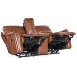 Crosby Leather Zero Gravity Power Console Loveseat, Giotto-Furniture - Sofas-High Fashion Home