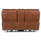 Crosby Leather Zero Gravity Power Console Loveseat, Giotto-Furniture - Sofas-High Fashion Home