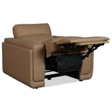 Simone Power Leather Recliner, Safari Bistro