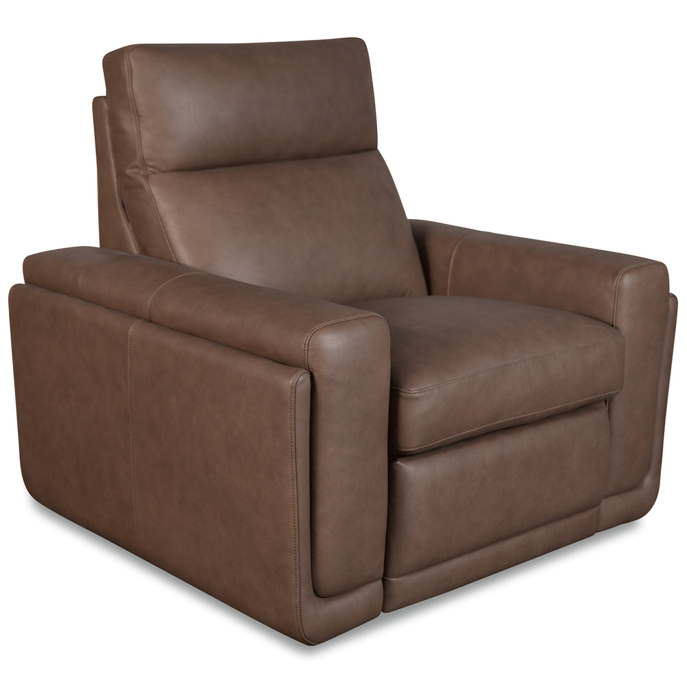 Simone Leather Power Recliner by Hooker