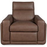 Simone Leather Power Recliner, Safari Chocolate