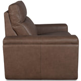 Simone Leather Power Recliner, Safari Chocolate