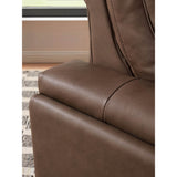 Simone Leather Power Recliner, Safari Chocolate