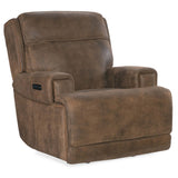 Wheeler Leather Power Recliner, Seville Timber-Furniture - Chairs-High Fashion Home