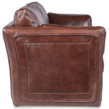 Woodstock Leather Three Seat Sofa, Truffle-Furniture - Sofas-High Fashion Home