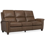 Julian Zero Gravity Power Leather Sofa, Rowe Chocolate-Furniture - Sofas-High Fashion Home