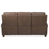 Julian Zero Gravity Power Leather Sofa, Rowe Chocolate-Furniture - Sofas-High Fashion Home