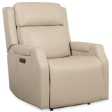 Nelson Leather Zero Gravity Power Recliner, Salvo Beige