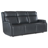 Nelson Leather Power Sofa, Salvo Denim-Furniture - Sofas-High Fashion Home