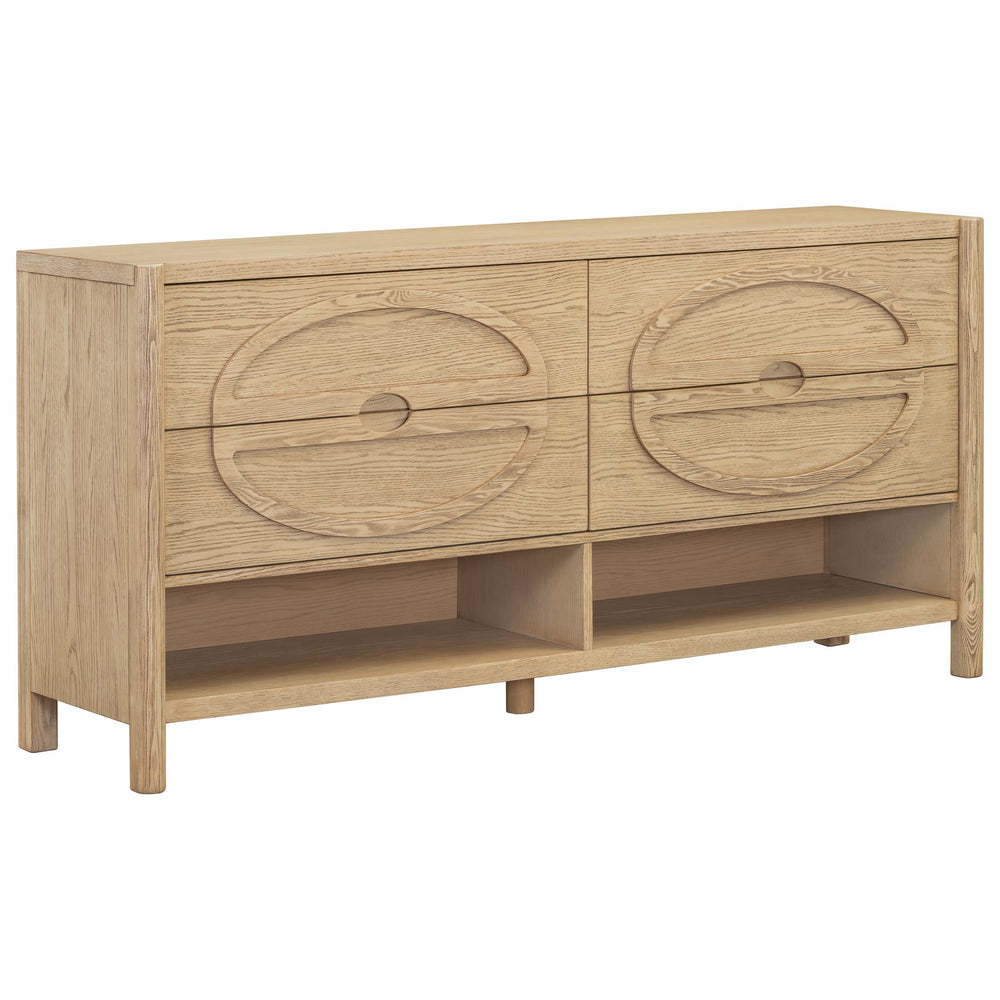Cypress 4 Drawer Dresser, Raw Oak