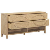 Cypress 4 Drawer Dresser, Raw Oak