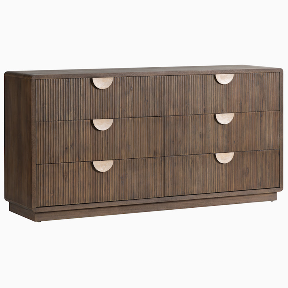 Napa 6 Drawer Dresser, Umber Oak