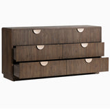 Napa 6 Drawer Dresser, Umber Oak