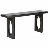Sausalito Console Table, Dark Cinder