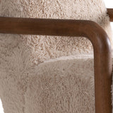Muir Swivel Chair, Furry Vanilla