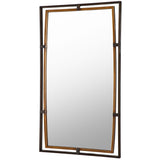 Sabino Mirror, Gold/Brown