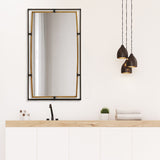Sabino Mirror, Gold/Brown