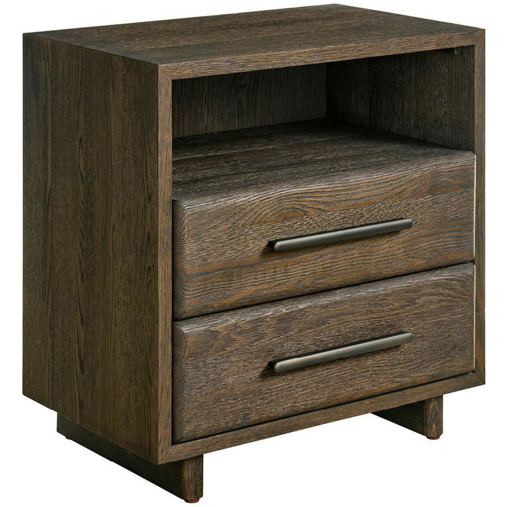Sable 2 Drawer Open Storage Nightstand, Sable-Furniture - Bedroom-High Fashion Home