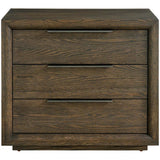 Sable 3 Drawer Plinth Nightstand, Sable-Furniture - Bedroom-High Fashion Home