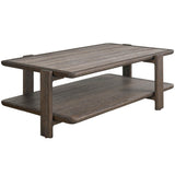 Sable and Stone Cocktail Table, Dark Gray-Furniture - Accent Tables-High Fashion Home