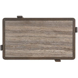 Sable and Stone Cocktail Table, Dark Gray-Furniture - Accent Tables-High Fashion Home