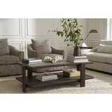 Sable and Stone Cocktail Table, Dark Gray-Furniture - Accent Tables-High Fashion Home