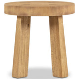 Sadira End Tbale, Worn Oak by Amber Lewis x Four Hands-Furniture - Accent Tables-High Fashion Home